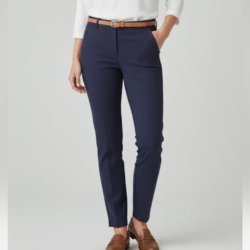 Talbots  Dress Pants, Dark Blue , Sz 16, 38, stretch Navy Blue, Preppy formal
